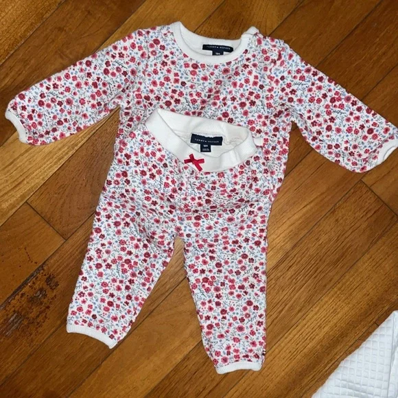 Tommy Hilfiger hone baby bb Burberry bunny outfit 2piece set bundle lot 12 18 mo - Picture 4 of 7